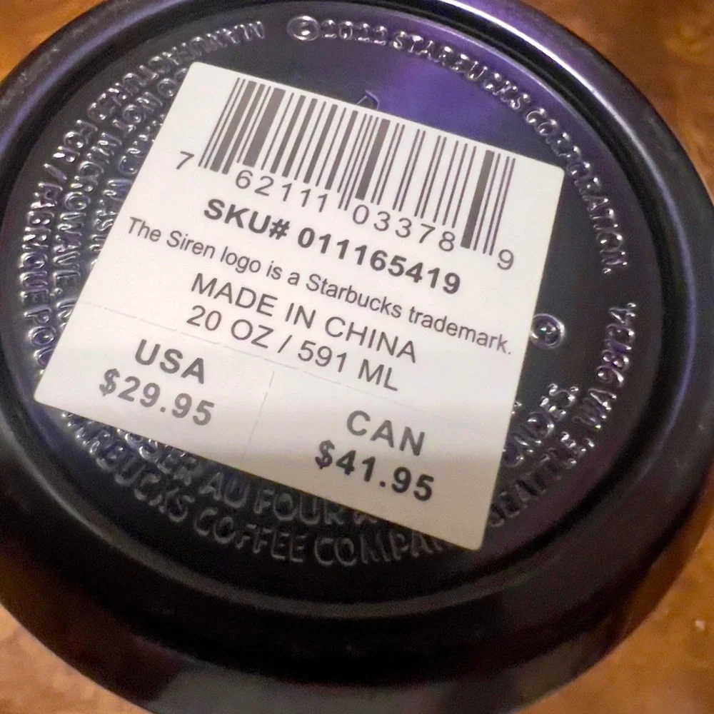 Starbucks Iridescent Scales Bottle New With Tags - Picture 3 of 6